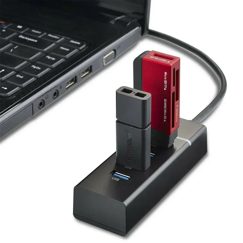 

4 Port USB 3.0 Multi High Speed HUB Splitter Expansion Desktop PC Laptop Adapter 4Ports HUBs