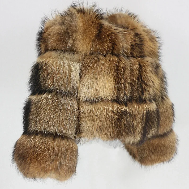 Women Fake Raccoon Fur Jacket Autumn Winter Faux Fur Fox Coats Short Coat Jackets Furry Outerwear Elegant Thick Warm Coats 26 S4c66d258182f4dada915eca85ffa6fe50