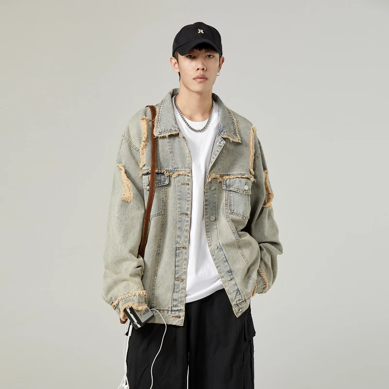 American Retro Nostalgic Washed Trendy Brand Denim Jacket for Men Loose Trendy Casual Jacket for Men with Versatile Personality
American Retro Nostalgic Washed Trendy Brand Denim Jacket for Men Loose Trendy Casual Jacket for Men with Versatile Personality