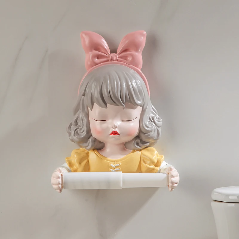 Nordic Creative Resin Girl Roll Paper Towel Rack Home Living Room Bathroom Free Punch Wall-mounted Tissue Box Towel Storage Rack
Nordic Creative Resin Girl Roll Paper Towel Rack Home Living Room Bathroom Free Punch Wall-mounted Tissue Box Towel Storage Rack