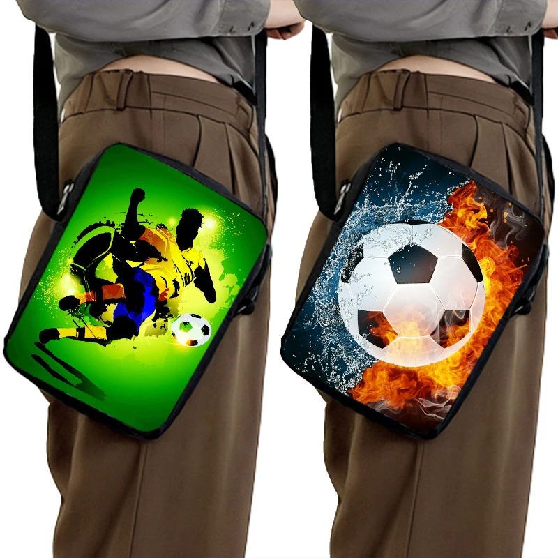 

Cool Football / Soccer Print Messenger Bag Girls Boys Crossbody Bags Women Shoulder Bags for Travel Kids Satchel Bookbag Gift