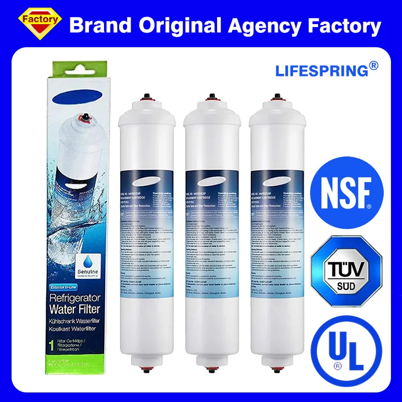 

NSF Certified Brand Genuine DA29-10105J Refrigerator Water Filter Inline Water Filter for Samsung AquaPure Plus HAFEX EXP