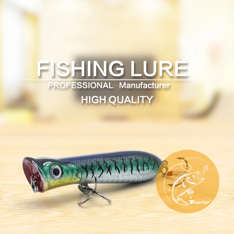 Thritop New Fishing Lure High Quality Hard Bait 85mm 12g TP046 Professional 6 Different Colors Popper Fishing Accessories Tools
Thritop New Fishing Lure High Quality Hard Bait 85mm 12g TP046 Professional 6 Different Colors Popper Fishing Accessories Tools