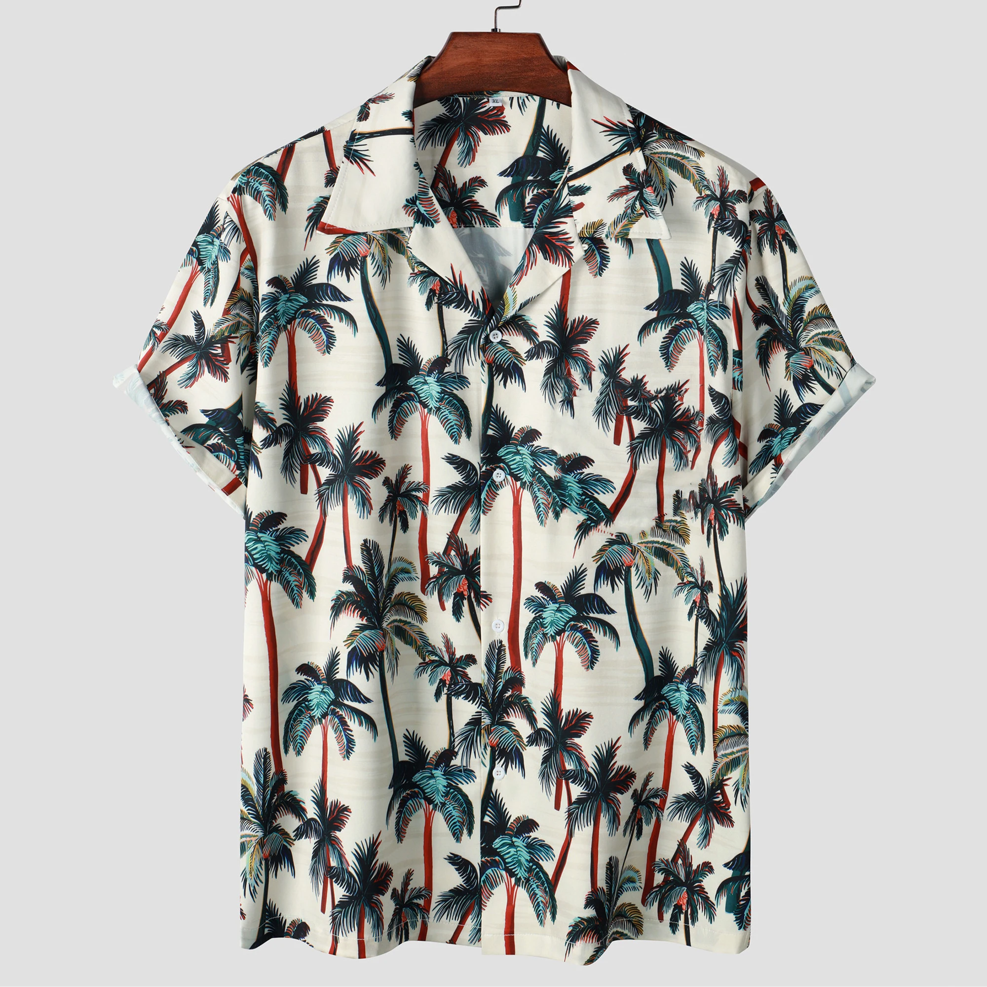 Hawaiian Men's Shirt Fashion Coconut Tree Short Sleeve T-Shirt Lapel Button Male Clothes Casual Daily Shirt for Men Vacation New
Hawaiian Men's Shirt Fashion Coconut Tree Short Sleeve T-Shirt Lapel Button Male Clothes Casual Daily Shirt for Men Vacation New