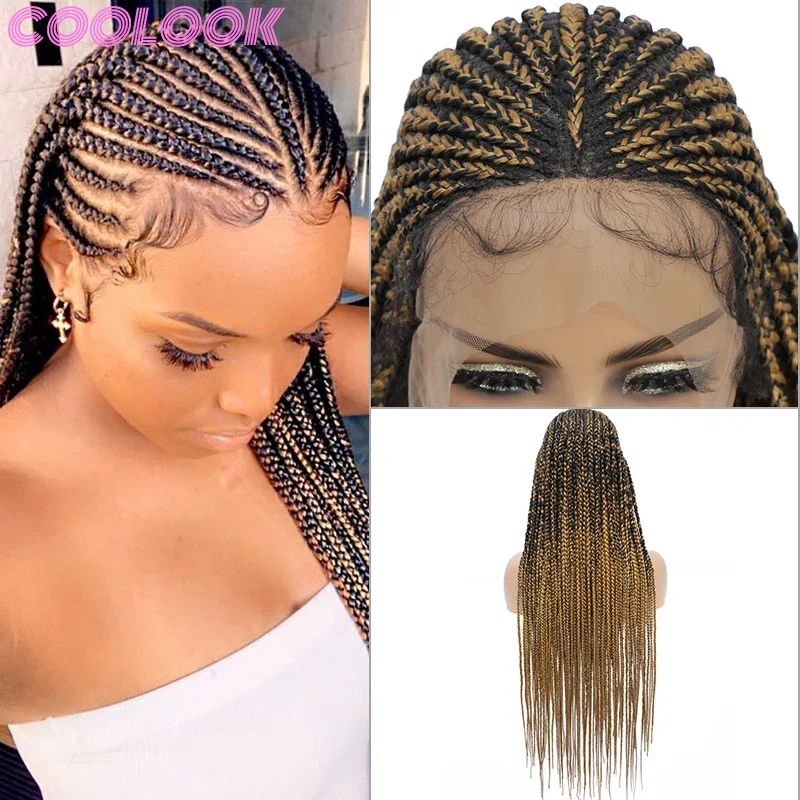 Cornrow Lace Front Braided Wigs 36 Inch Natural Blonde Braids Wig with Baby Hair Synthetic Goddess Lace Frontal Wig for Braiding
Cornrow Lace Front Braided Wigs 36 Inch Natural Blonde Braids Wig with Baby Hair Synthetic Goddess Lace Frontal Wig for Braiding