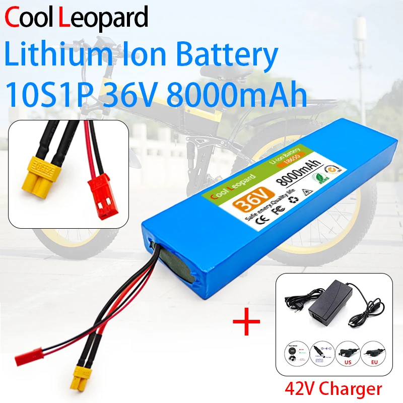 E-bike 10S1P 18650 36V 8Ah Lithium Ion Battery Pack Built-In BMS,for Electric Bicycle Moped Scooter Replacement Li-ion Battery
E-bike 10S1P 18650 36V 8Ah Lithium Ion Battery Pack Built-In BMS,for Electric Bicycle Moped Scooter Replacement Li-ion Battery
