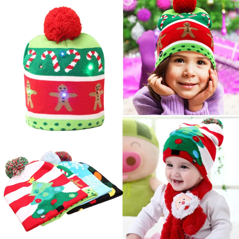 4 Colors Cute 1pc LED Warm Party Adult Kids Girl Knitted Dress Up Luminous Christmas Hat Caps
4 Colors Cute 1pc LED Warm Party Adult Kids Girl Knitted Dress Up Luminous Christmas Hat Caps