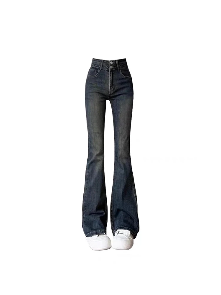 

Женские джинсы-клеш, винтажные корейские мешковатые ковбойские брюки с завышенной талией в стиле Харадзюку, Широкие джинсовые брюки, 90-х, Y2k, 2000s, одежда в стиле Trashy, 2023