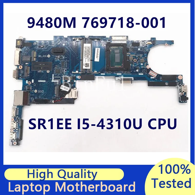 769718-001 769718-501 769718-601 6050A2648201-MB-A01 For HP EliteBook 9480M Laptop Motherboard W/ SR1EE I5-4310U CPU 100% Tested
769718-001 769718-501 769718-601 6050A2648201-MB-A01 For HP EliteBook 9480M Laptop Motherboard W/ SR1EE I5-4310U CPU 100% Tested