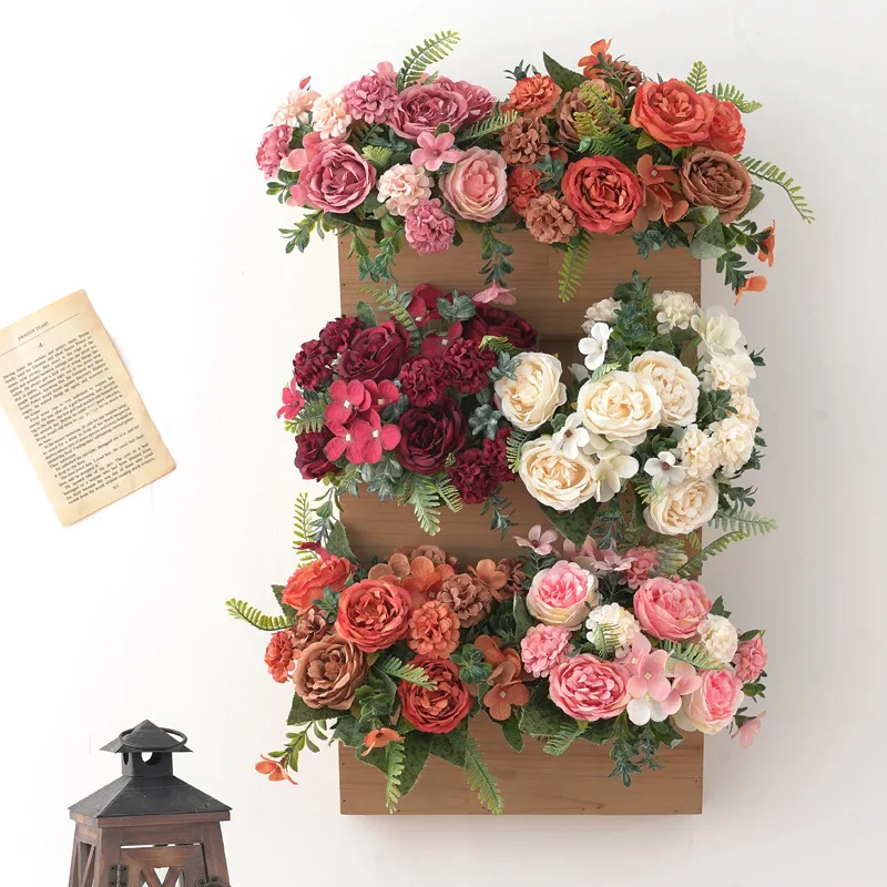 2PCS Simulated Artificial Flower Hydrangea Peony Silk Florak Bouquet For Home Wedding Stage Backdrops Arch Decoration
2PCS Simulated Artificial Flower Hydrangea Peony Silk Florak Bouquet For Home Wedding Stage Backdrops Arch Decoration