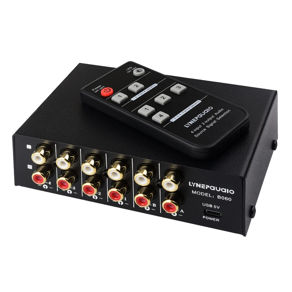 4 In 2 Out or 2 In 4 Out Audio Frequency Signal Select Shift Device\With Remote Control Shift Function, Non Consumption RCA
4 In 2 Out or 2 In 4 Out Audio Frequency Signal Select Shift Device\With Remote Control Shift Function, Non Consumption RCA