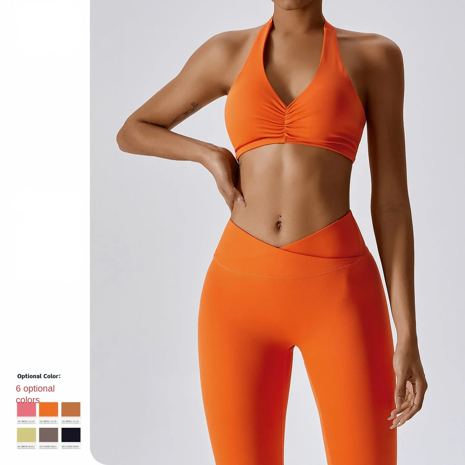 New Women's Yoga Set with Elasticity, Beauty Back, Bare and Fitness Clothes, Quick-Drying and Breathable Sports Tight Suit
New Women's Yoga Set with Elasticity, Beauty Back, Bare and Fitness Clothes, Quick-Drying and Breathable Sports Tight Suit