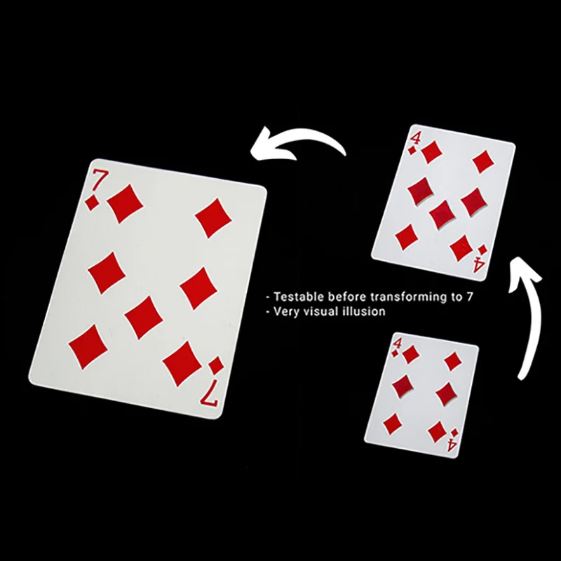 Tumi Magic presents Glitch Card by Tumi Magic Tricks Close Up Illusions Gimmicks Mentalism Prop Diamond 4 to 7 Card Change Magia
Tumi Magic presents Glitch Card by Tumi Magic Tricks Close Up Illusions Gimmicks Mentalism Prop Diamond 4 to 7 Card Change Magia