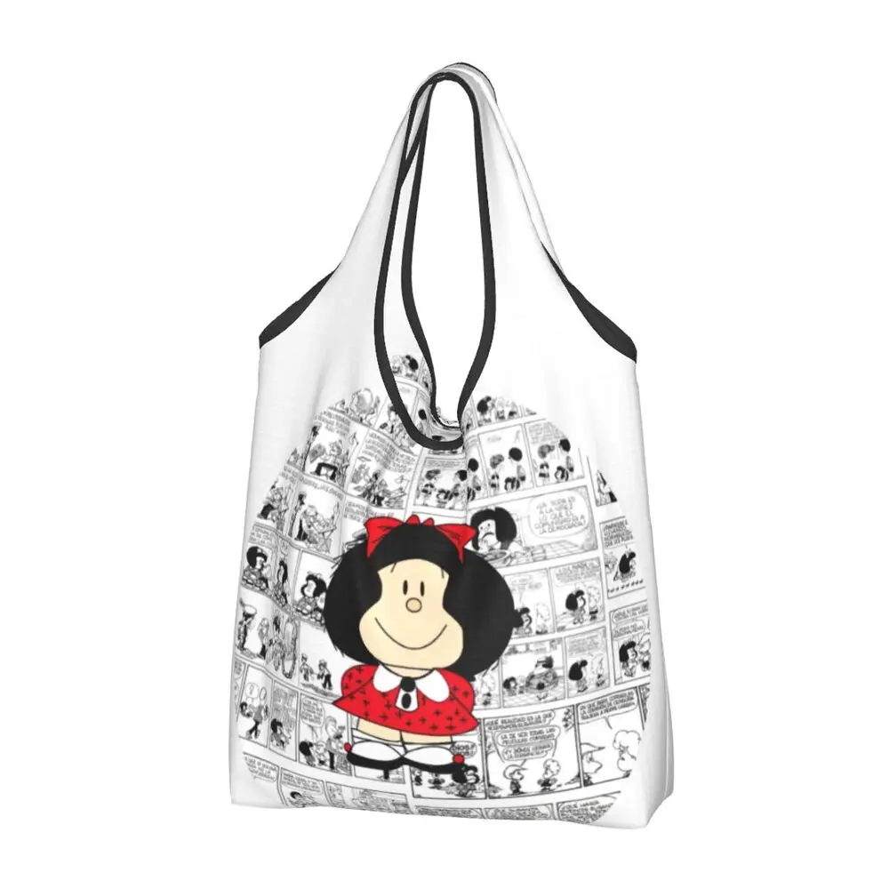 Custom Vintage Mafalda Manga Grocery Shopping Bag 17 S4c76985344c34078bc4b5e625e430ecdO