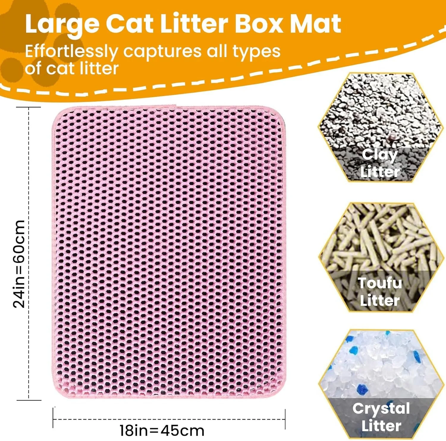 Double-Layer Waterproof Cat Litter Mat – Non-Slip, Wear-Resistant Litter Box Trapping Mat Double-Layer Waterproof Cat Litter Mat – Non-Slip, Wear-Resistant Litter Box Trapping Mat