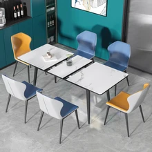 Dining Table Household Small Apartment ModernSimple and LuxuryDiningTablesChairsSet Rectangular Retractable DiningTable Dining
Dining Table Household Small Apartment ModernSimple and LuxuryDiningTablesChairsSet Rectangular Retractable DiningTable Dining