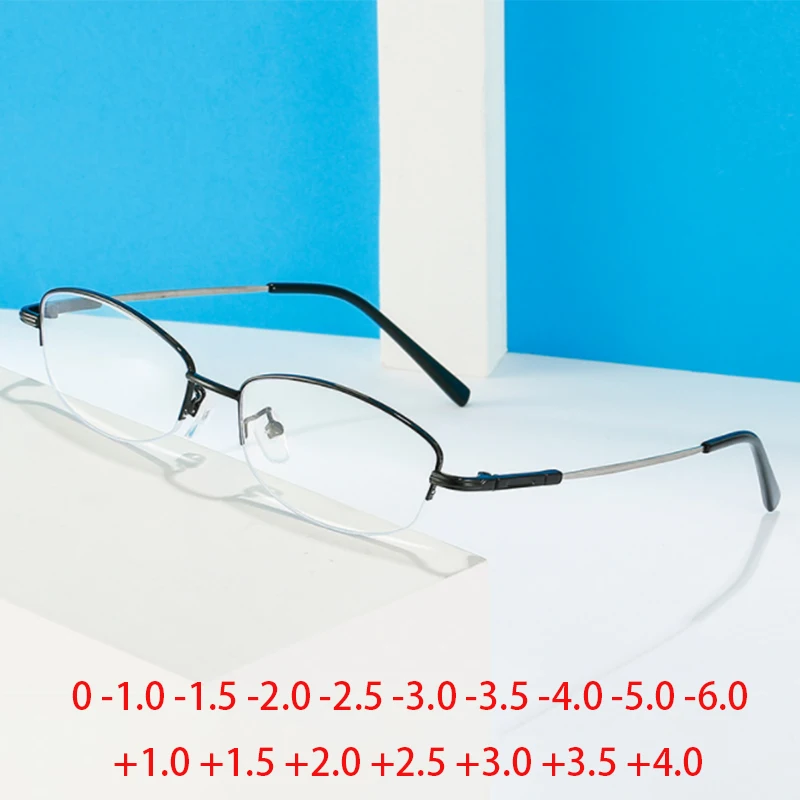 0 -0.5 -1.0 To -6 Women Metal Half Frame Oval Student Myopia Glasses With Degree Men Reader Eyeglasses +1.0 To +4.0
0 -0.5 -1.0 To -6 Women Metal Half Frame Oval Student Myopia Glasses With Degree Men Reader Eyeglasses +1.0 To +4.0