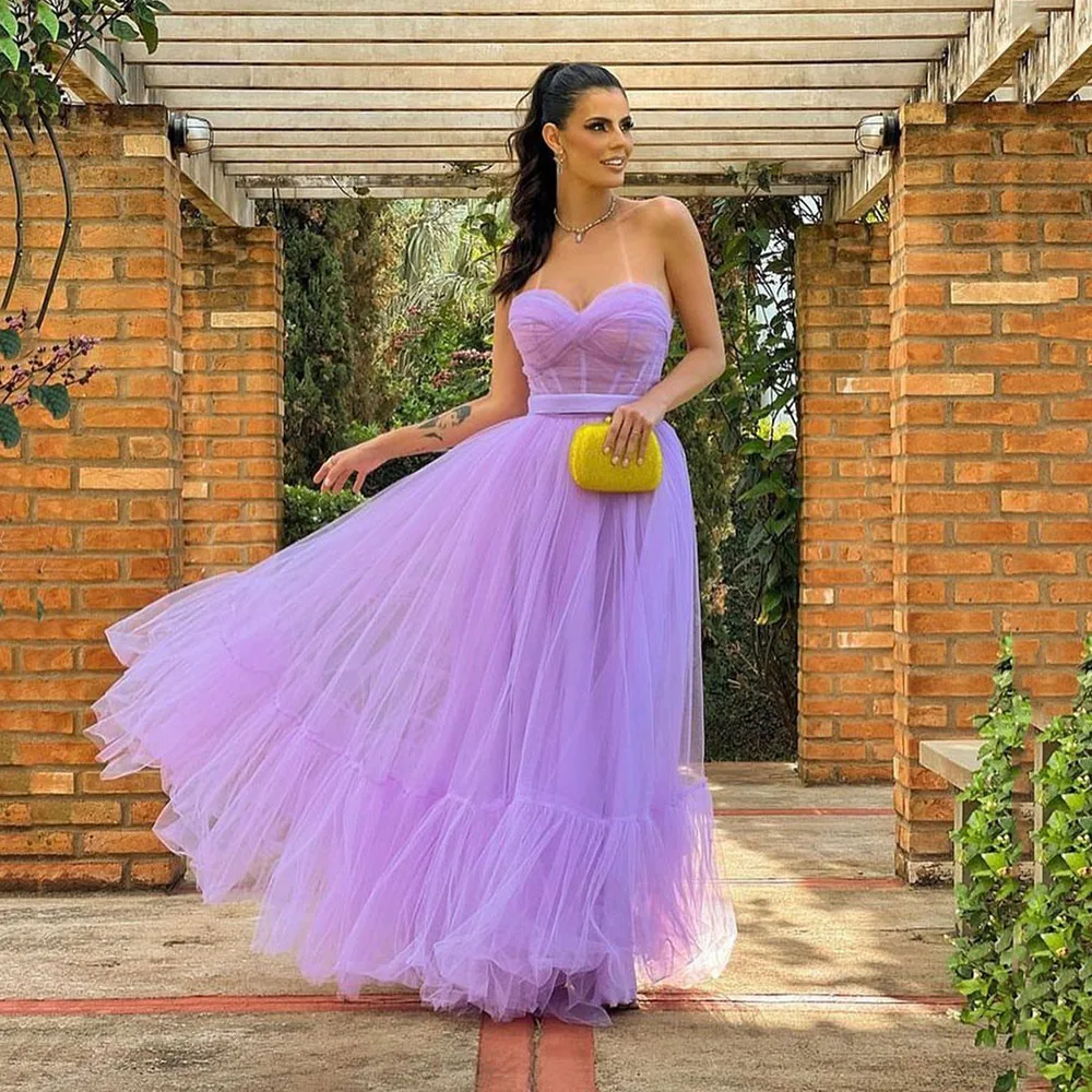 Msikoods A Line Tiered Tulle Purple Prom Dresses 2023 Sweetheart Floor Length Formal Party Gowns Corset Long Evening Dress
Msikoods A Line Tiered Tulle Purple Prom Dresses 2023 Sweetheart Floor Length Formal Party Gowns Corset Long Evening Dress