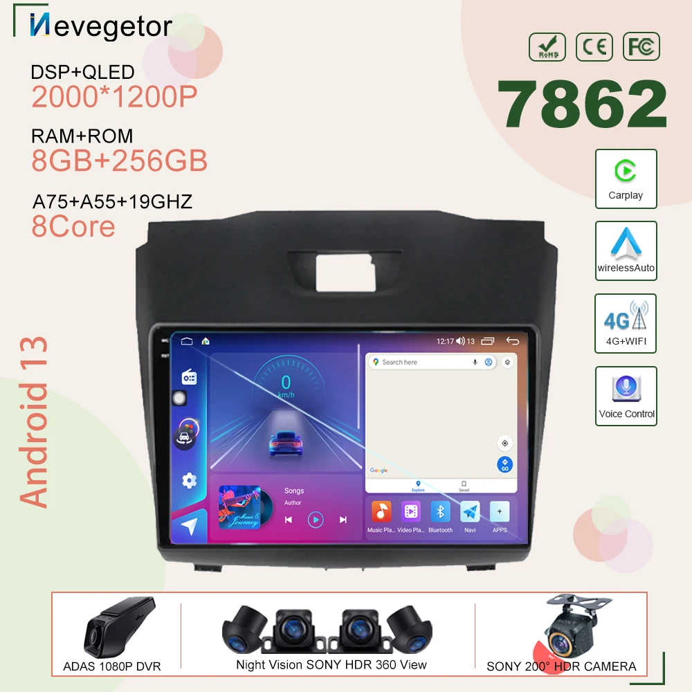 7862 Android 13 Автомобильный мультимедийный плеер для Chevrolet Holden S10 TRAILBLAZER Колорадо ISUZU DMAX GPS Радио стерео беспроводной Carplay
7862 Android 13 Автомобильный мультимедийный плеер для Chevrolet Holden S10 TRAILBLAZER Колорадо ISUZU DMAX GPS Радио стерео беспроводной Carplay