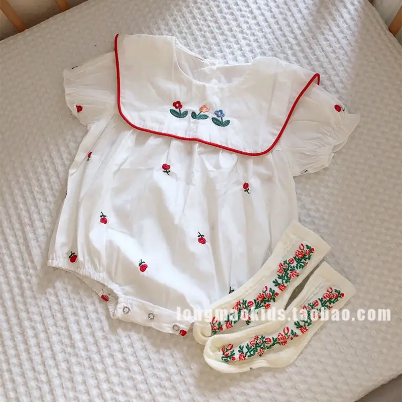 Baby Clothes Jumpsuit Summer Puff Sleeve Jumpsuit Korean Baby Girl Summer All-match Boutique Clothing Simple Style
Baby Clothes Jumpsuit Summer Puff Sleeve Jumpsuit Korean Baby Girl Summer All-match Boutique Clothing Simple Style
