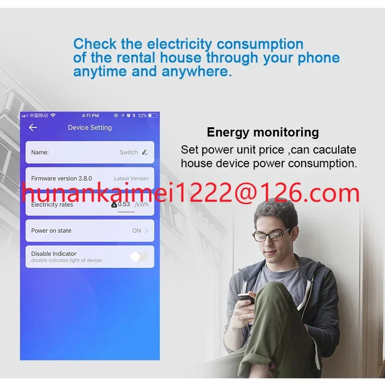 Wifi Smart Home 1P Single Phase Circuit Breaker,Din Rail Power Consumption Energy Monitor,kWh Meter,Wattmeter,110V 220V
Wifi Smart Home 1P Single Phase Circuit Breaker,Din Rail Power Consumption Energy Monitor,kWh Meter,Wattmeter,110V 220V