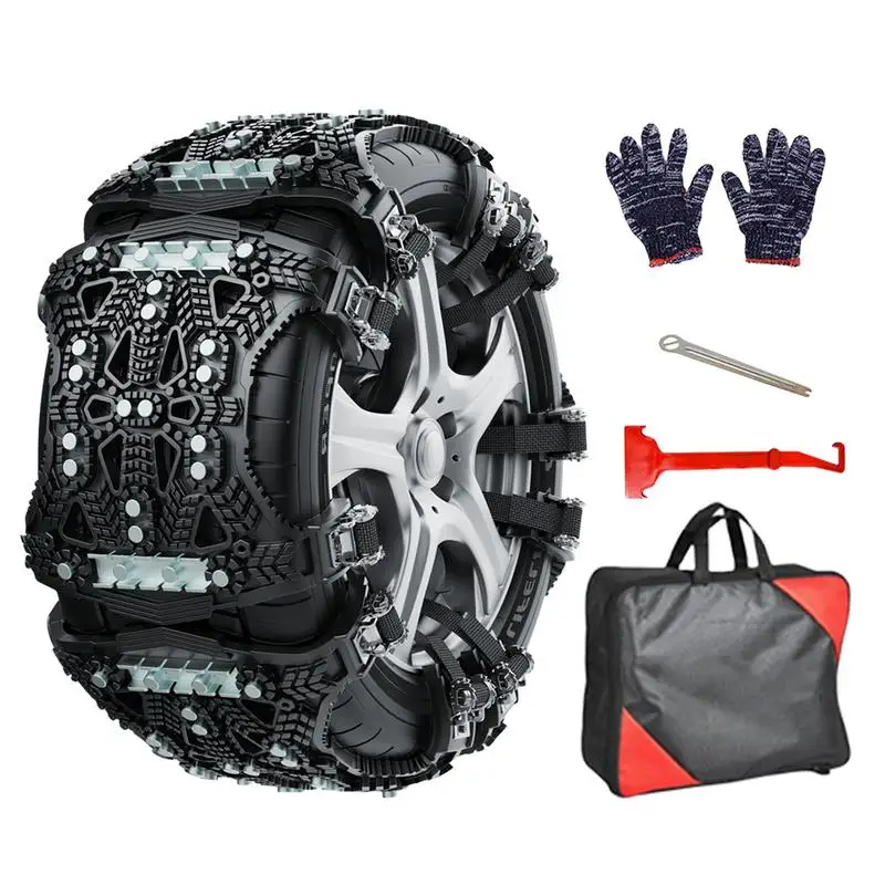 Car Snow Chains Snow Chains 6 Pcs Universal Anti-Slip Anti-Ice Crushing Tire Chains For Tires Suitable For Freeze Sand Road
Car Snow Chains Snow Chains 6 Pcs Universal Anti-Slip Anti-Ice Crushing Tire Chains For Tires Suitable For Freeze Sand Road