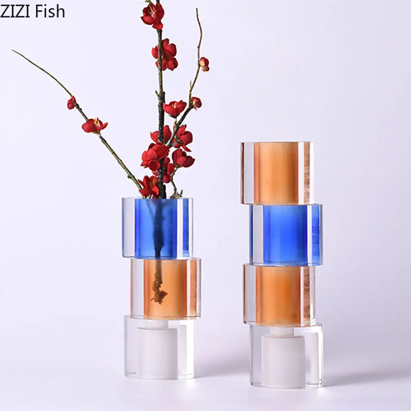 Multicolor Folding Crystal Glass Vase Transparent Flower Pots Decorative Flower Arrangement Desk Decoration Color Floral Vases
Multicolor Folding Crystal Glass Vase Transparent Flower Pots Decorative Flower Arrangement Desk Decoration Color Floral Vases