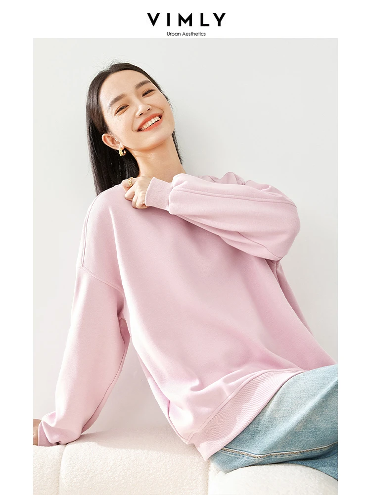 Vimly Women's Oversize Sweatshirts Cotton O-neck Pullover Long Sleeve Tops 2023 Casual Loose Thick Winter Clothes Women M5302
Vimly Women's Oversize Sweatshirts Cotton O-neck Pullover Long Sleeve Tops 2023 Casual Loose Thick Winter Clothes Women M5302