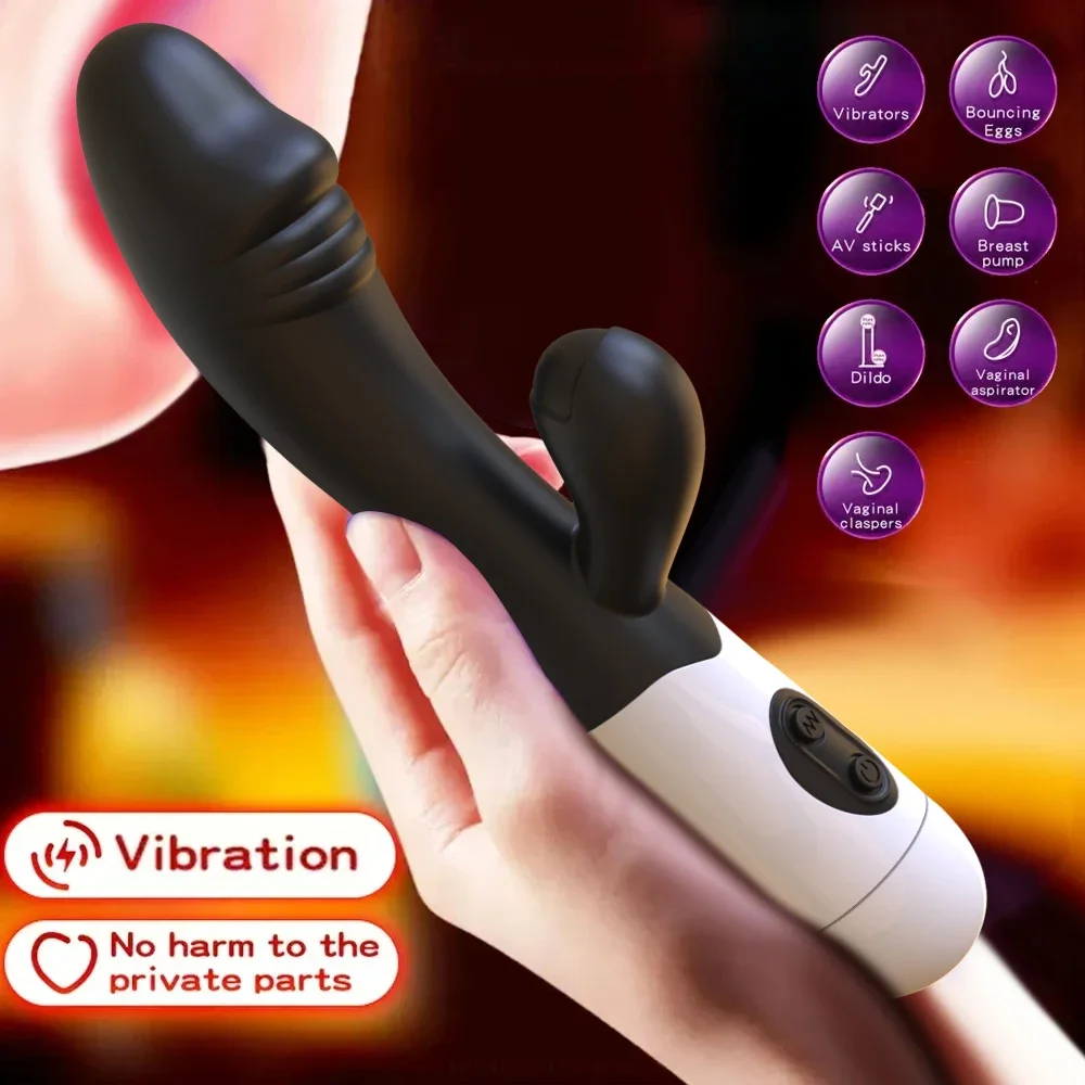 Powerful Rabbit Vibrator for Women G Spot Female Clitoris Stimulator Clit Vibrating Silent Huge Dildo Adult Goods Sex Toy Powerful Rabbit Vibrator for Women G Spot Female Clitoris Stimulator Clit Vibrating Silent Huge Dildo Adult Goods Sex Toy