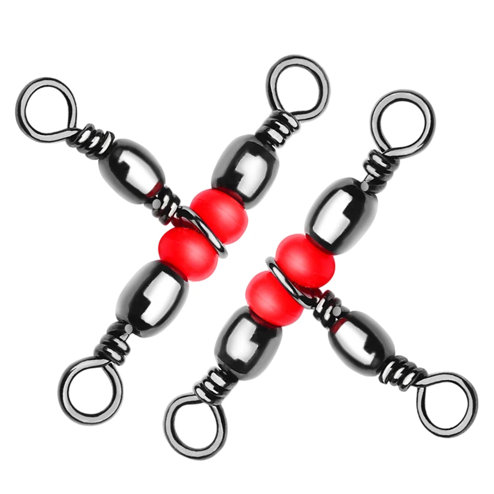 Ring Rotary Stainless Steel Triple Swivels Connector Fishing Durable High Quality Red Beaded Flexible Rotation
Ring Rotary Stainless Steel Triple Swivels Connector Fishing Durable High Quality Red Beaded Flexible Rotation