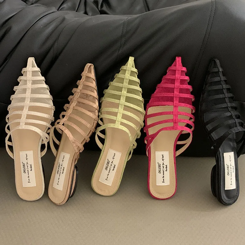 Шлепанцы женские без задника, заостренный носок, плоская подошва, сланцы, Пляжная модная обувь, мюли, лето 2024
Шлепанцы женские без задника, заостренный носок, плоская подошва, сланцы, Пляжная модная обувь, мюли, лето 2024