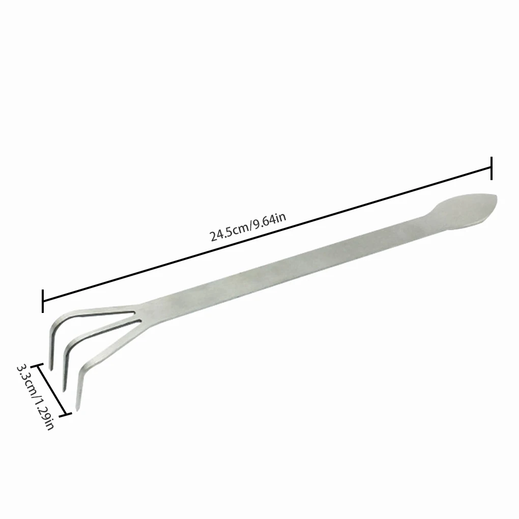 Rake Stainless Steel Garden Prong Hand Planting Rake Portable Dual Head Miniascape Planting Tool
Rake Stainless Steel Garden Prong Hand Planting Rake Portable Dual Head Miniascape Planting Tool