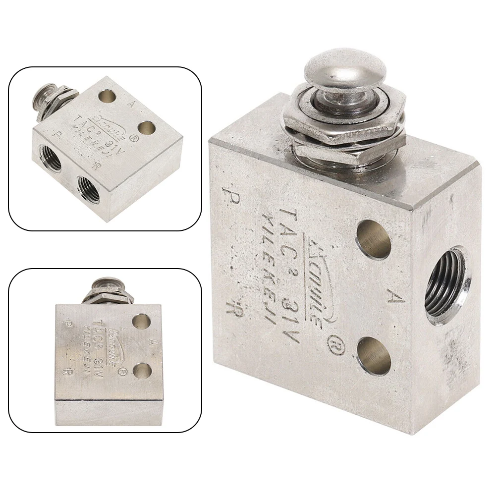 2 Position 3 Way Mechanical Push Button Air Pneumatic Valve TAC2-31V 62 X 32 X 16mm Tool Accessories
2 Position 3 Way Mechanical Push Button Air Pneumatic Valve TAC2-31V 62 X 32 X 16mm Tool Accessories