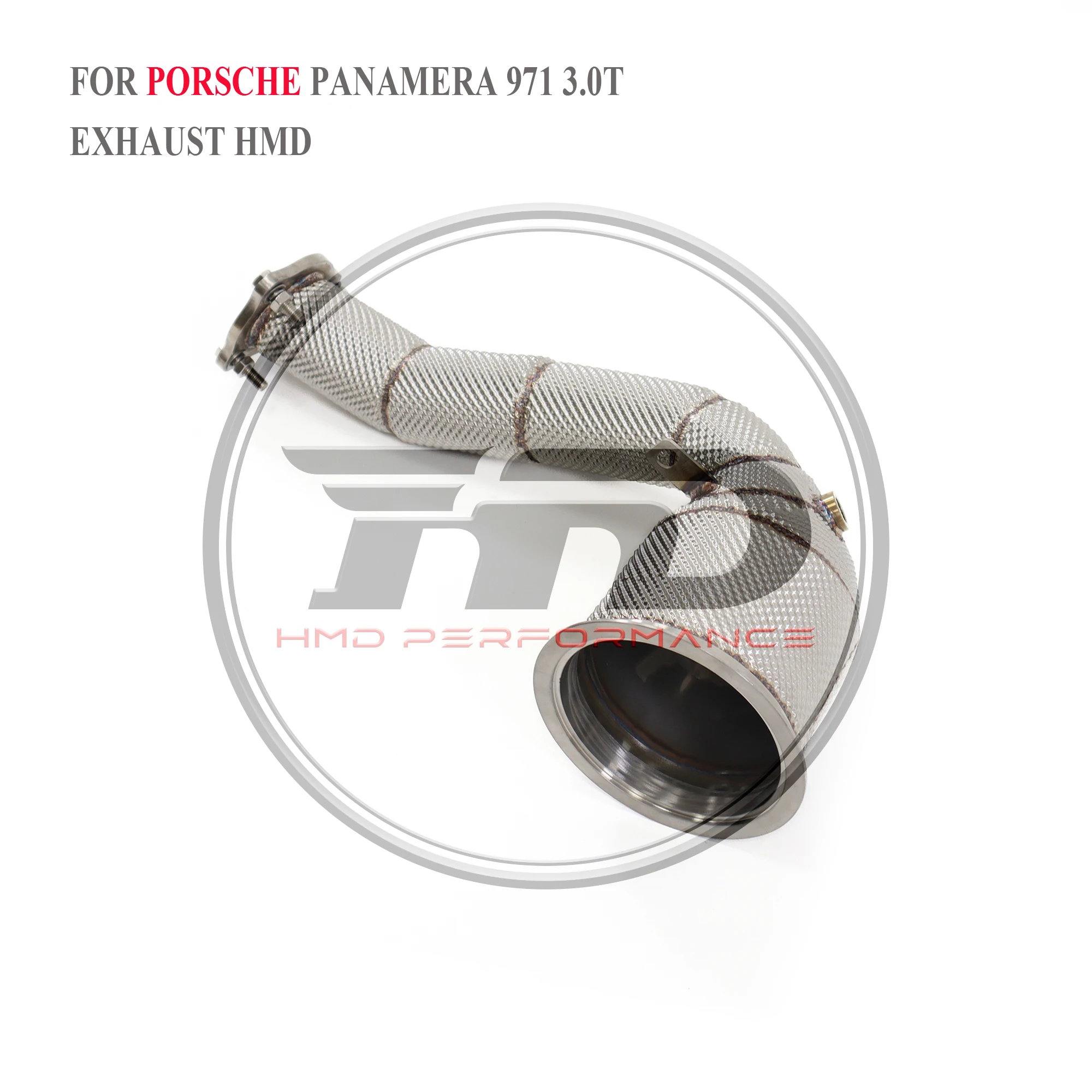 

HMD Exhaust System High Flow Performance Downpipe for Porsche Panamera 971 3.0T With Heat Shield Racing Pipe