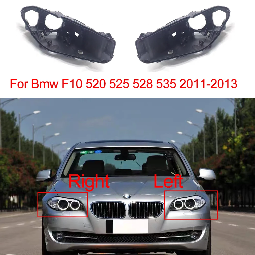 

Headlight Base For BMW F10 520 525 528 535 2011 2012 2013 Headlamp Rear House Headlight Casing Shell Bottom Car Accessories