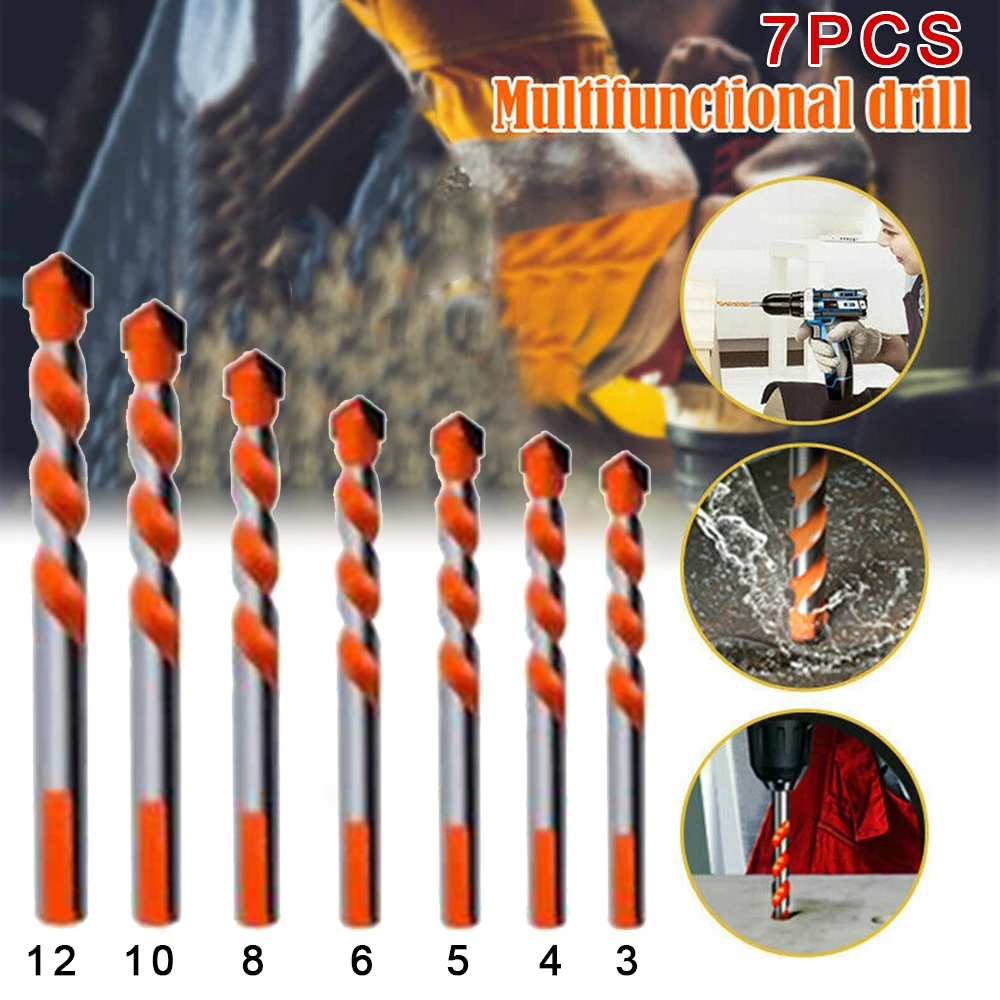 Ceramic Drill Bit Carbide 3/4/5/6/8/10/12mm For Multi-purpose Drlling Drywall Bricks Tiles Wood Aluminium Drilling Tool Part
Ceramic Drill Bit Carbide 3/4/5/6/8/10/12mm For Multi-purpose Drlling Drywall Bricks Tiles Wood Aluminium Drilling Tool Part