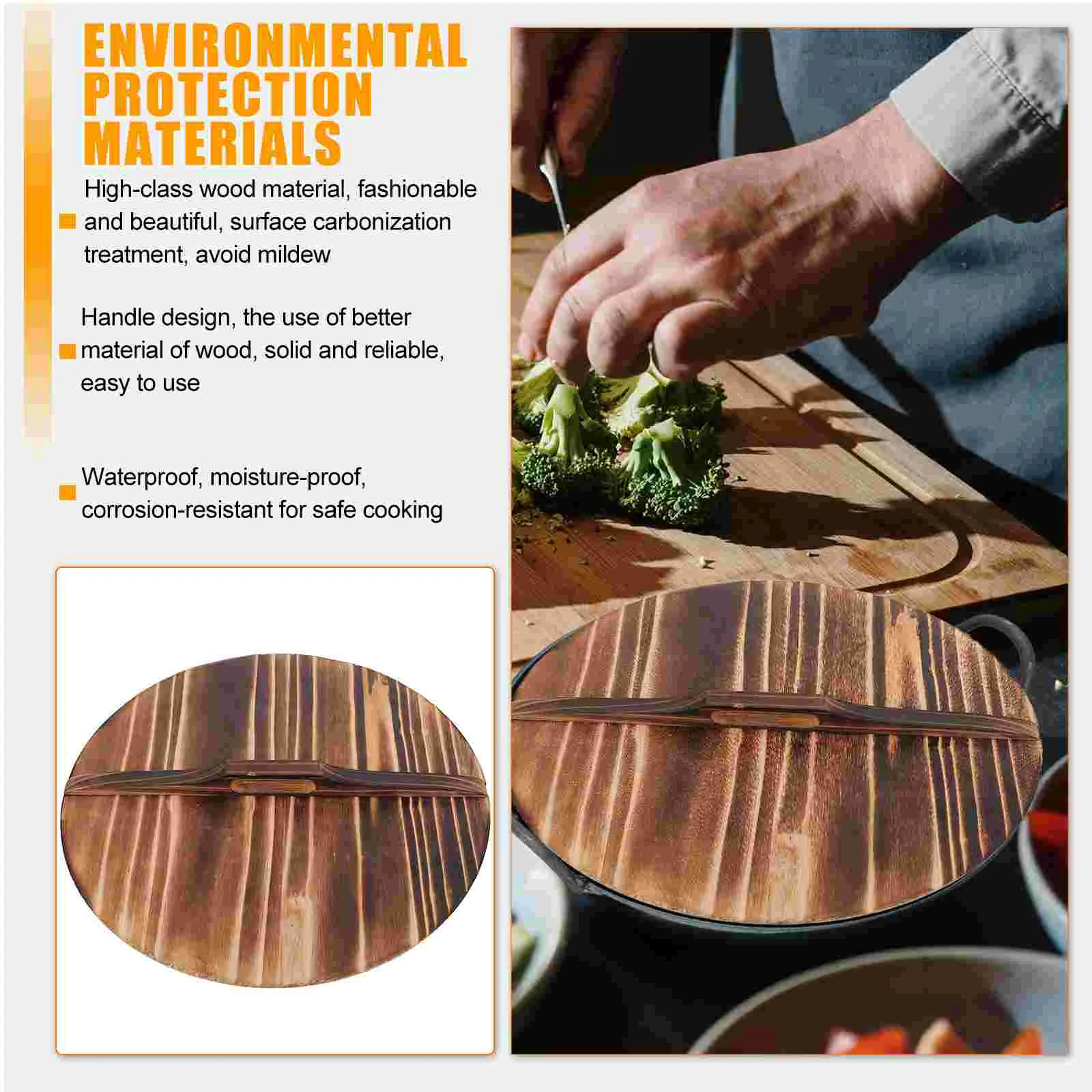 Lid Pot Cover Pan Wooden Chinese Cooking Frying Wok Cookware Supplies Cooker Wood Lids Soup Steamer Flat Stock Accessories
Lid Pot Cover Pan Wooden Chinese Cooking Frying Wok Cookware Supplies Cooker Wood Lids Soup Steamer Flat Stock Accessories