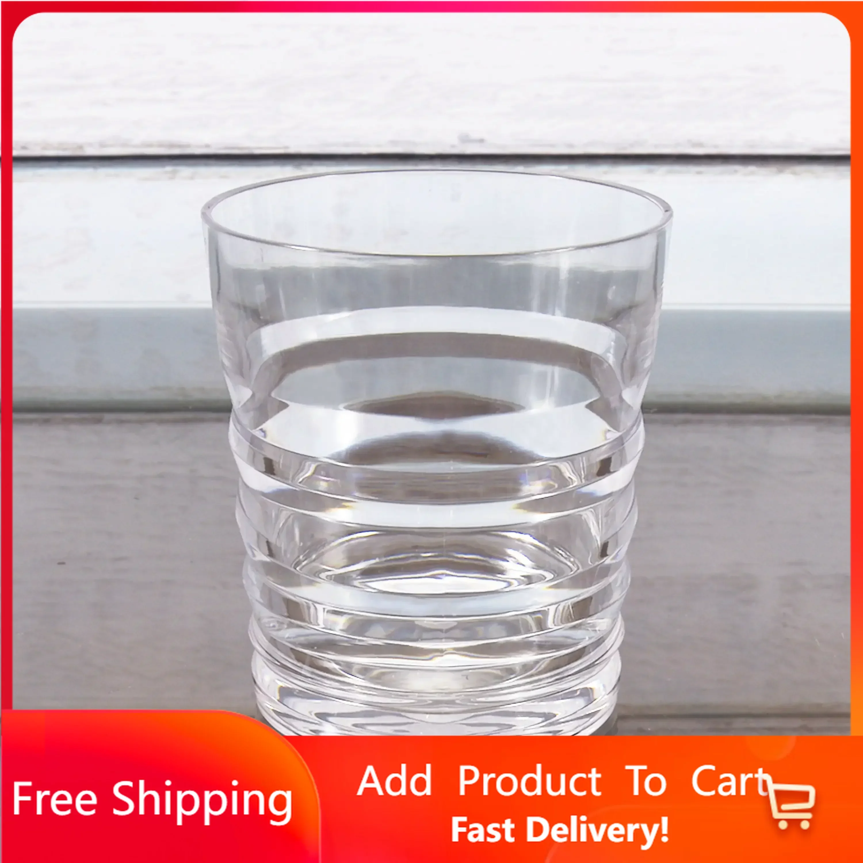 

16oz Ribbed Tumbler 6-pack, BPA Free, Ice Coffee Cup , Wine Tumbler , Cup , Cups Free Shipping