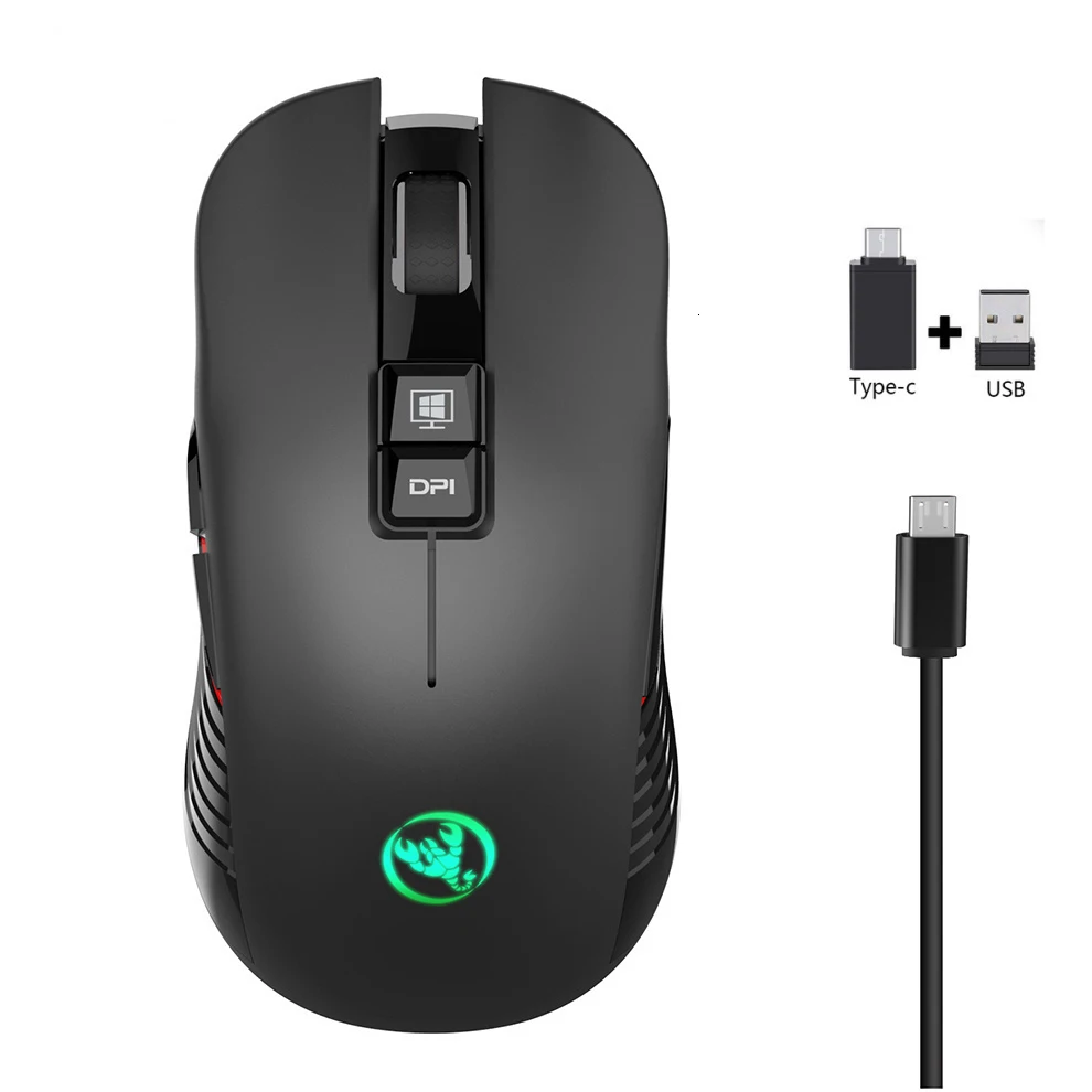 2.4G USB-C Wireless Mouse Rechargeable Gaming Mouse 3600DPI 7 Button Type-c Mute Mice for Macbook Laptop PC Game Mouse Computer
2.4G USB-C Wireless Mouse Rechargeable Gaming Mouse 3600DPI 7 Button Type-c Mute Mice for Macbook Laptop PC Game Mouse Computer