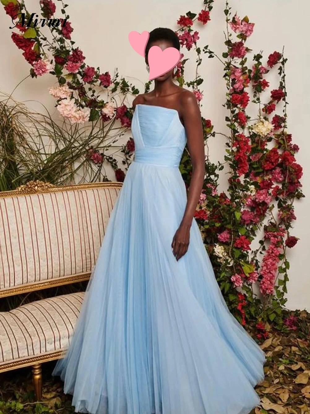 

Женское винтажное платье с рюшами, голубое ТРАПЕЦИЕВИДНОЕ ПЛАТЬЕ с зеркалом, элегантное милое простое платье для официального мероприятия и выпускного вечера, весна 2019