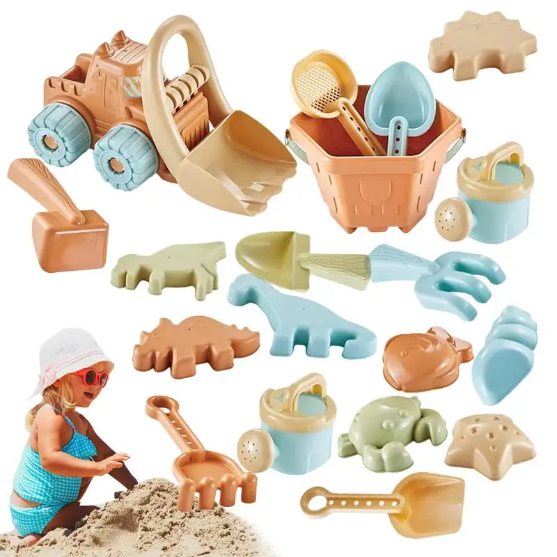 

Набор игрушек из песка, детский набор пляжных игрушек с песочной лопатой, граблями, интерактивные дорожные Игрушки для мальчиков и девочек, родители и дети