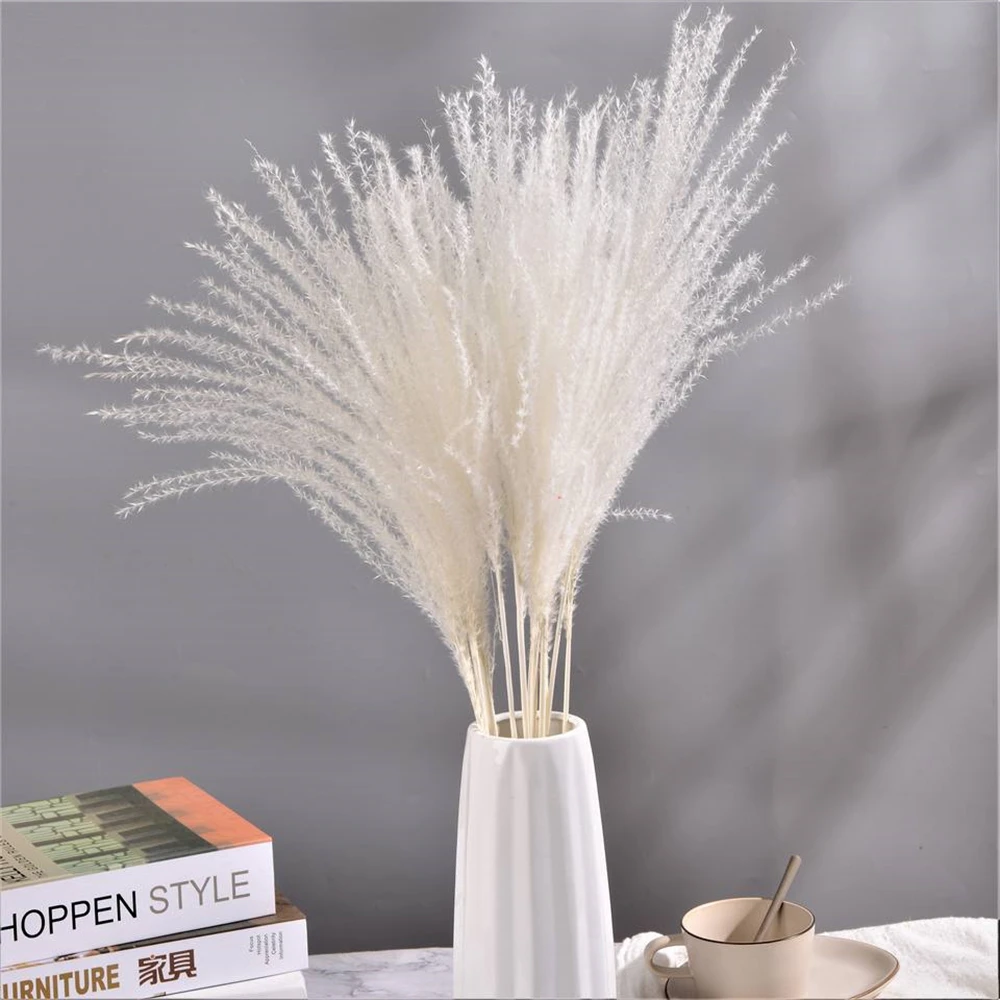 

30pcs Small Pampas Grass Wedding Bouquet Decoration and Table Accessories Plant Home Decor Centerpiece Natural Dried Flowers