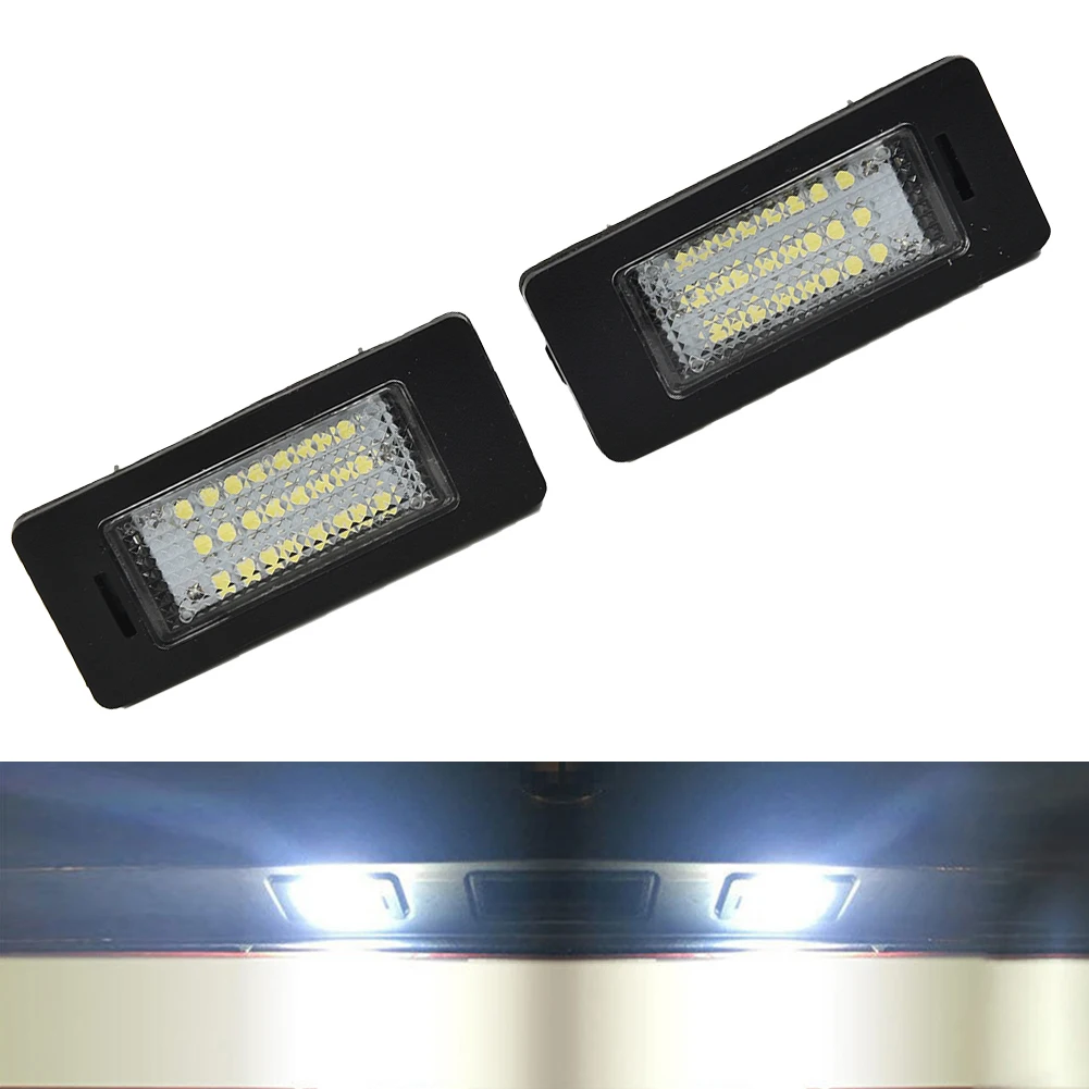 

2pcs For BMW 5 Series E60 E39 E61 E70 E71 E72 E82 E84 E88 E90 E91 E92 E93 12V Car LED License Plate Light 6000K Xenon Parts