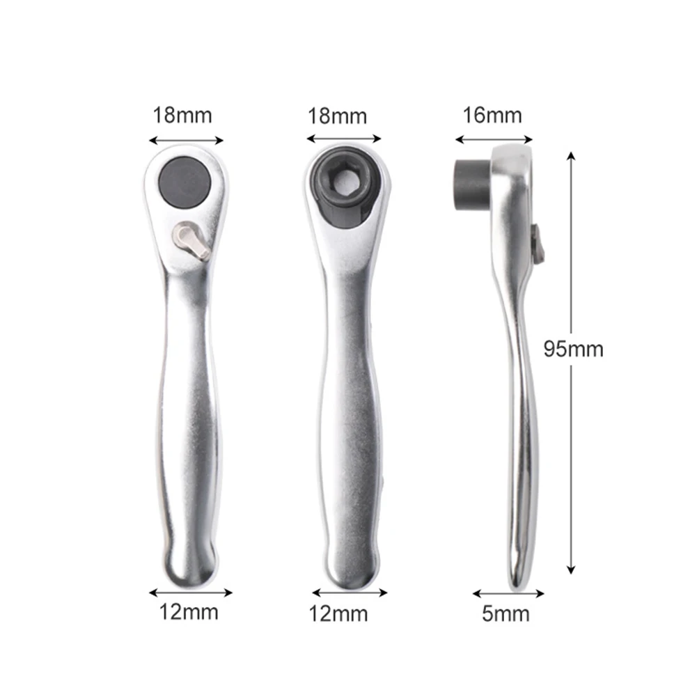 New High quality Socket Square Wrench 9.5cm Bit Driver Hex 1/4 mini ratchet screwdriver handle 1/4\\\\\\\" 72-Tooth Head
New High quality Socket Square Wrench 9.5cm Bit Driver Hex 1/4 mini ratchet screwdriver handle 1/4\\\\\\\" 72-Tooth Head