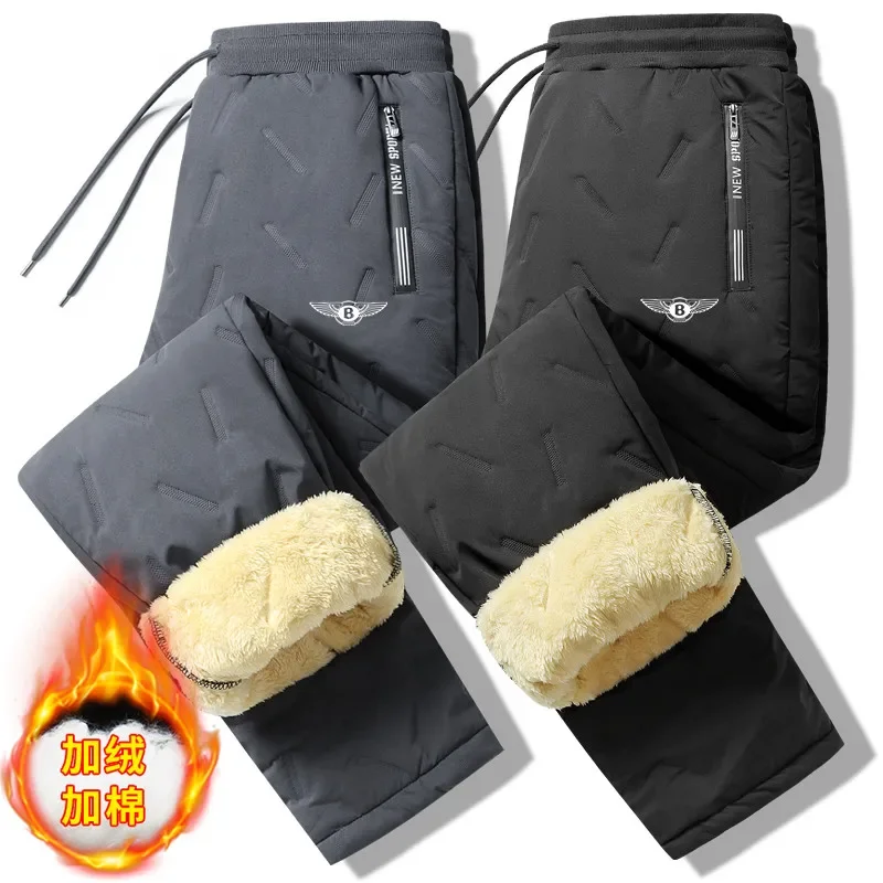 Winter Zip Pockets Thicken Fleece Sweatpants Men Joggers Black Grey Down Cotton Warm Pants Male Water Proof Thermal Trousers 7XL
Winter Zip Pockets Thicken Fleece Sweatpants Men Joggers Black Grey Down Cotton Warm Pants Male Water Proof Thermal Trousers 7XL