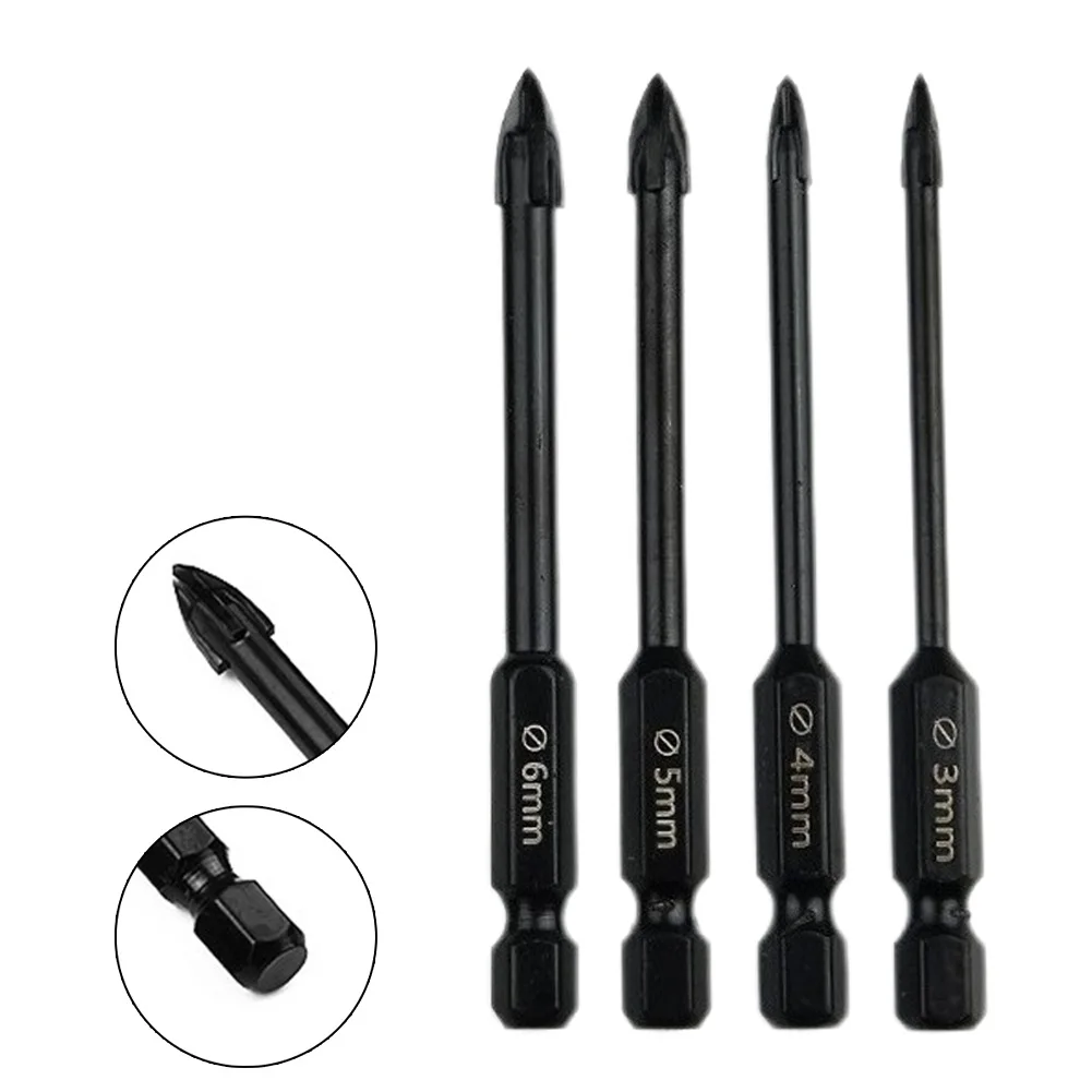 4Pcs Cross Hex Tile Drill Bits Set For Glass Ceramic Concrete Carbide Hole Opener Brick Hard Alloy Cross Bit Drill Bits A50
4Pcs Cross Hex Tile Drill Bits Set For Glass Ceramic Concrete Carbide Hole Opener Brick Hard Alloy Cross Bit Drill Bits A50