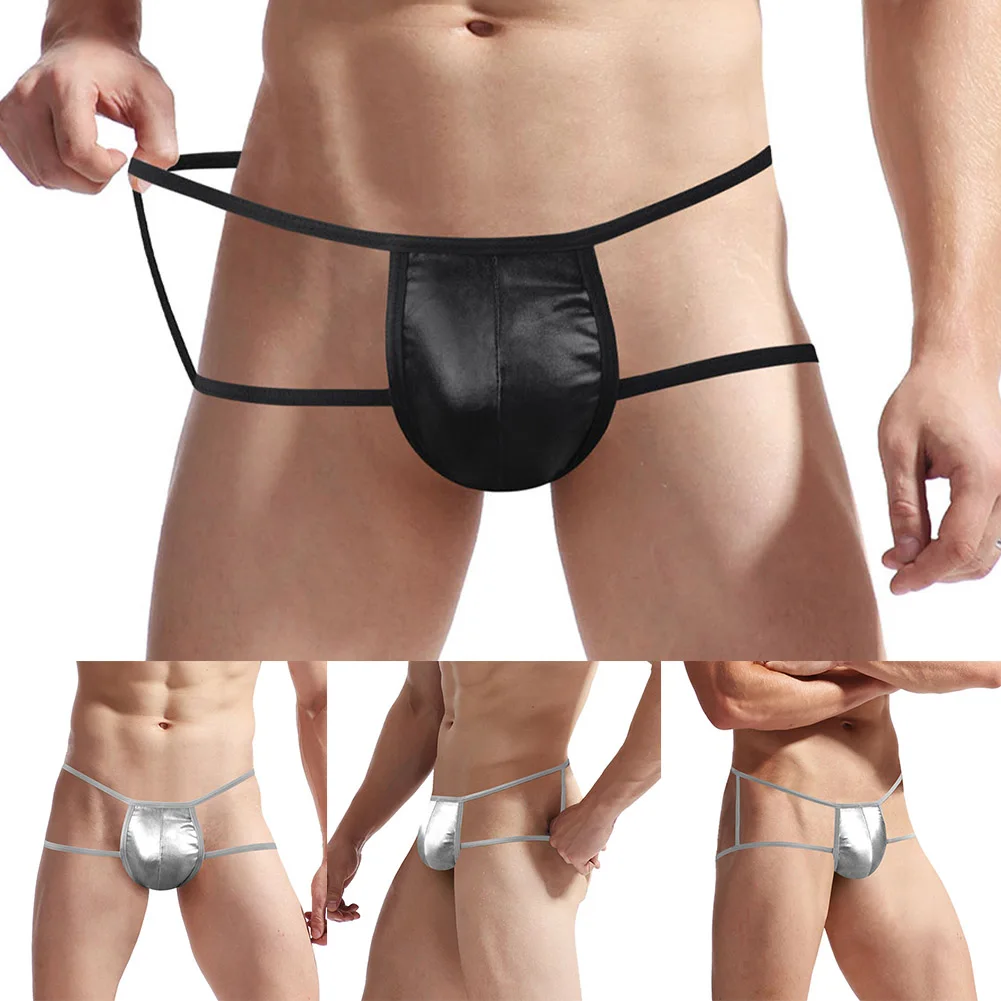 New Mens Faux Leather Bikini Open Butt Briefs Like Underwear Male Bikini Pouch G-StringRope Trunks Youth Smooth Belt Briefs
New Mens Faux Leather Bikini Open Butt Briefs Like Underwear Male Bikini Pouch G-StringRope Trunks Youth Smooth Belt Briefs