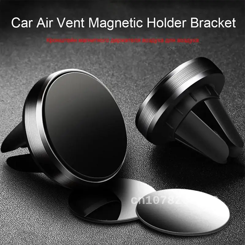 

Round Magnetic Phone Holder in Car Stand Magnet Cellphone Bracket Car Magnetic Holder for iPhone 13 12 11 Pro Max Xiaomi Samsung