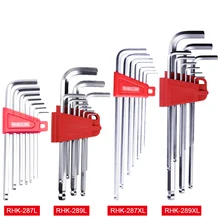 Hex Key Wrench Set 7/9 pcs Long Ball Point Allen Key Set Hexagon Spanner Universal 6 Angle Six-Lens Ball Head Screwdrivers Tools
Hex Key Wrench Set 7/9 pcs Long Ball Point Allen Key Set Hexagon Spanner Universal 6 Angle Six-Lens Ball Head Screwdrivers Tools