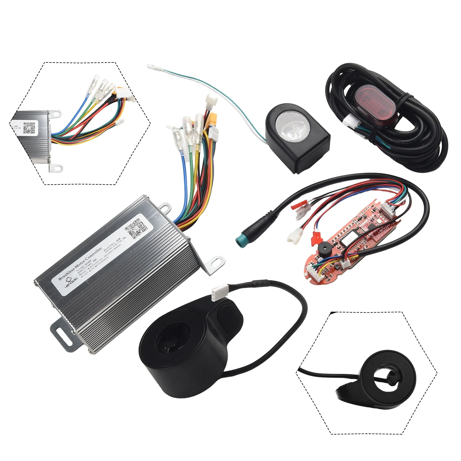 

1set Controller Kits Replace Your Old Scooter Controller Dashboard Accelerator with This 36V 350W Kit for Xiaomi M365